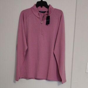 Peter Millar Women's Mauve Half-Zip Sweater